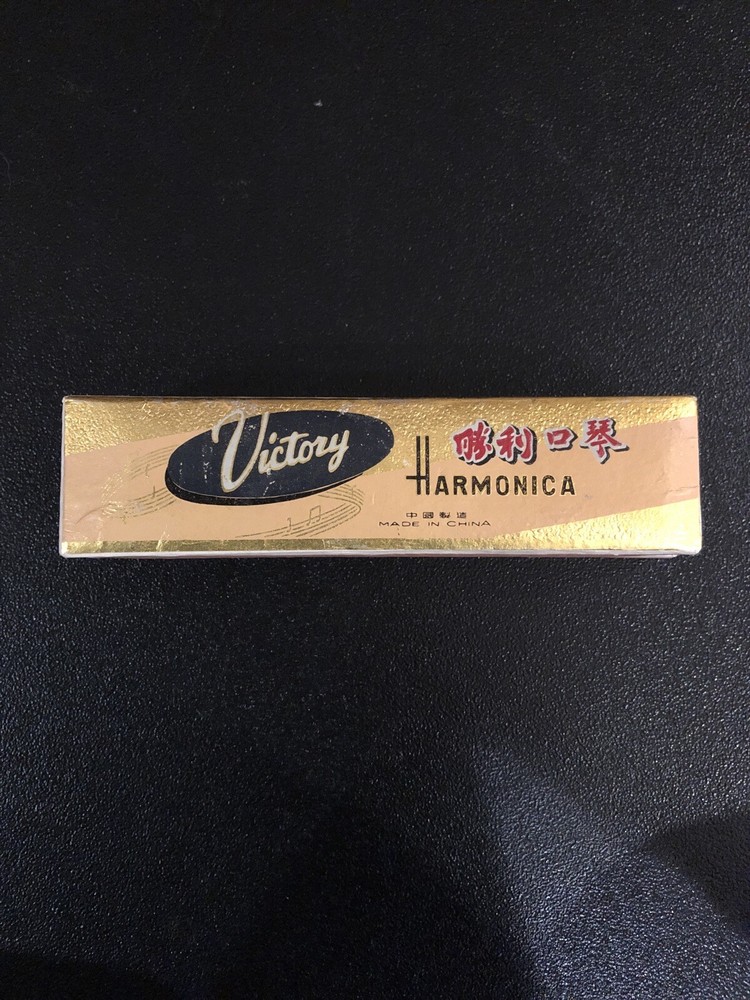 Vintage Victory Harmonica Original Box, Fair Condition
