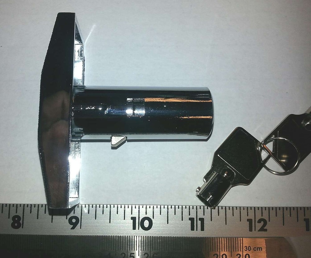 Vending machine T handle lock assembly with 2 keys - New