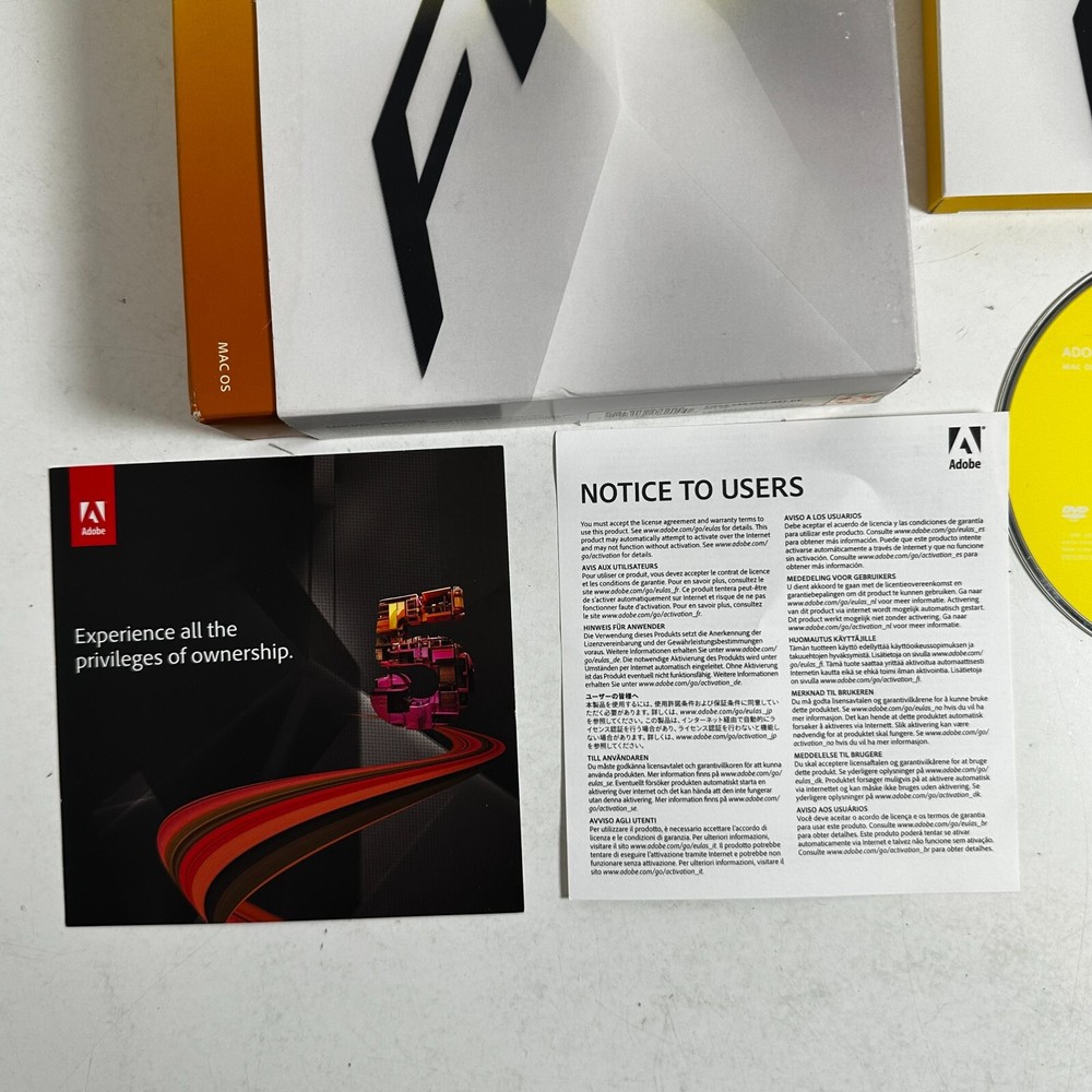 Adobe Fireworks CS5 Graphics & Editing DVD MAC OS Video and Audio Software AS IS