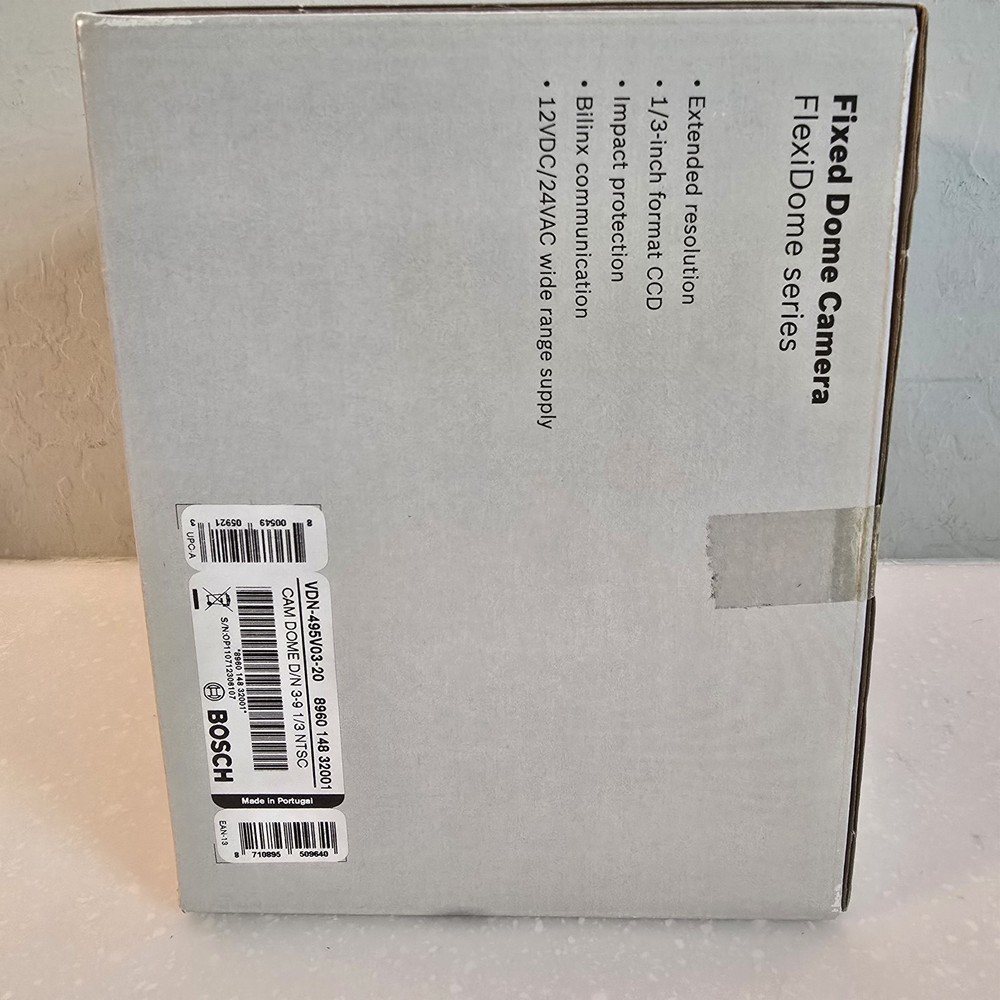New Sealed - Bosch VDN-459V03-20 Fixed Dome Camera - FlexiDome Series