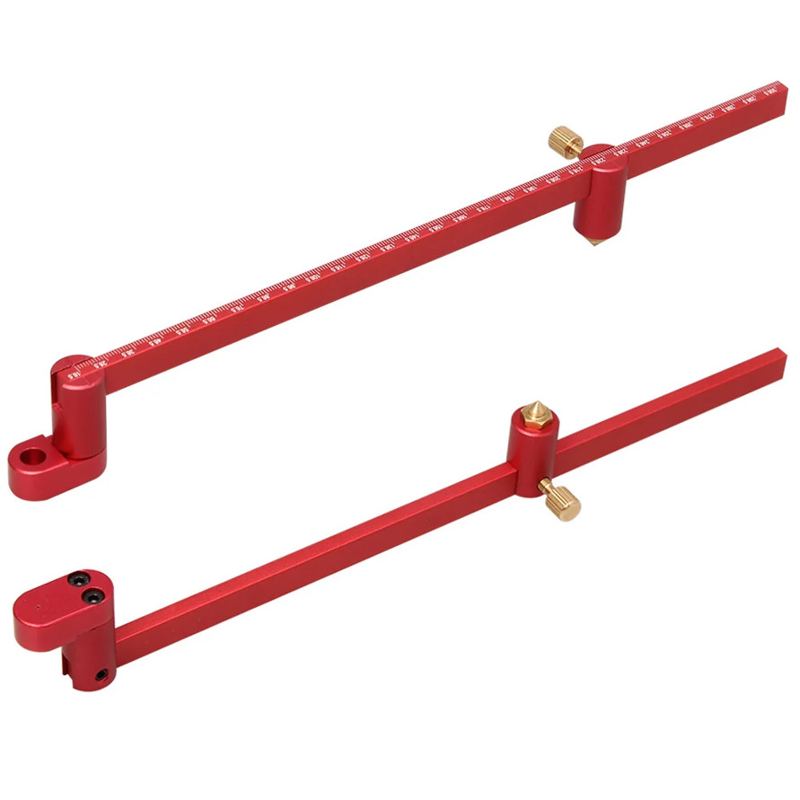 Adjustable Compass Ruler - Precision Circle Drawing for Woodworking & Drafting