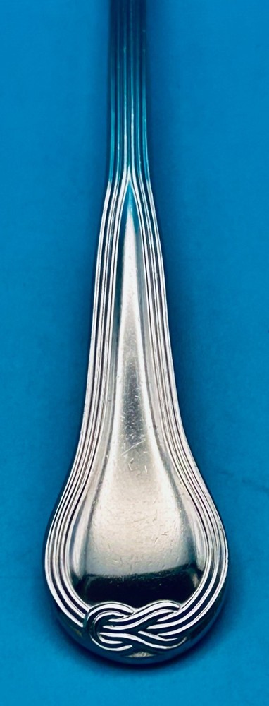 Dansk CORDON Solid Serving Spoon 9 1/2" Stainless Flatware LOVE KNOT Torun JAPAN