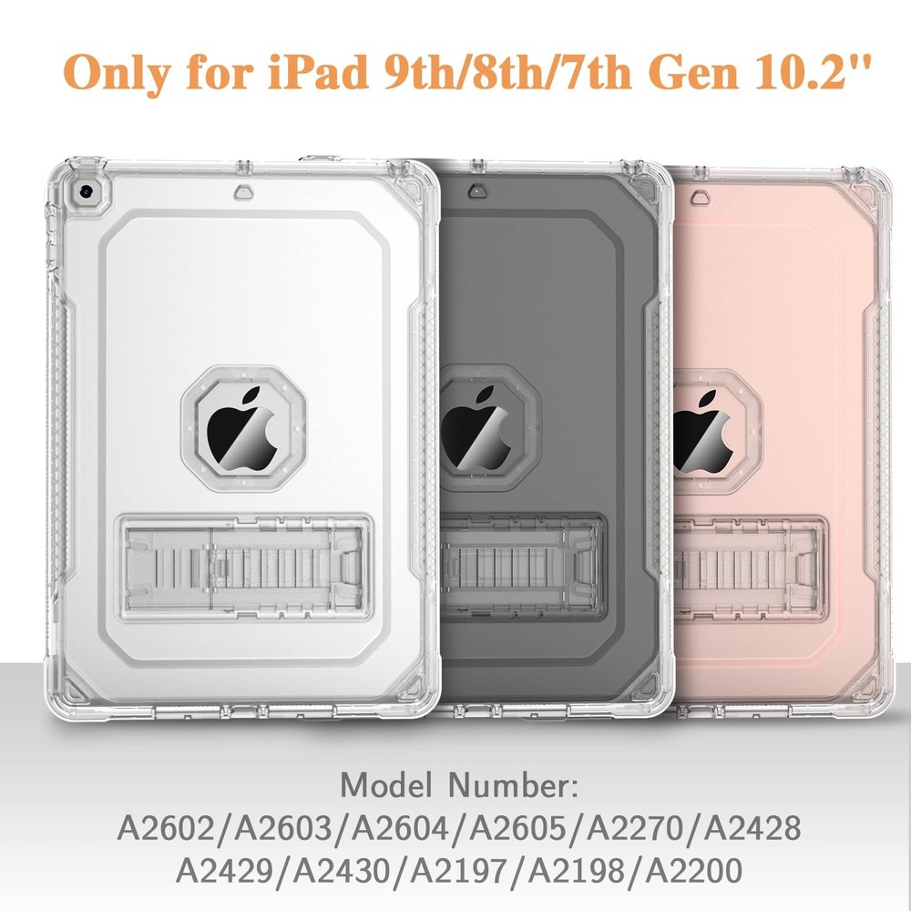 iPad 9th Generation Case, Shockproof and Slim, Compatible with iPad 8th/7th G...