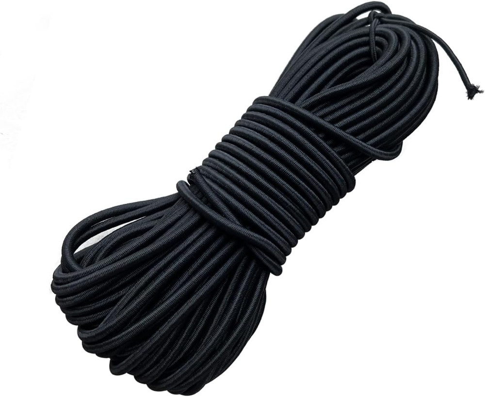 4Mm/65.6 FT Elastic Bungee Shock Cord, Heavy Duty round Stretch String Elast...
