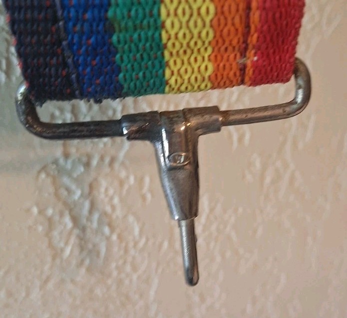 Wide Woven Multi-color Camera Strap