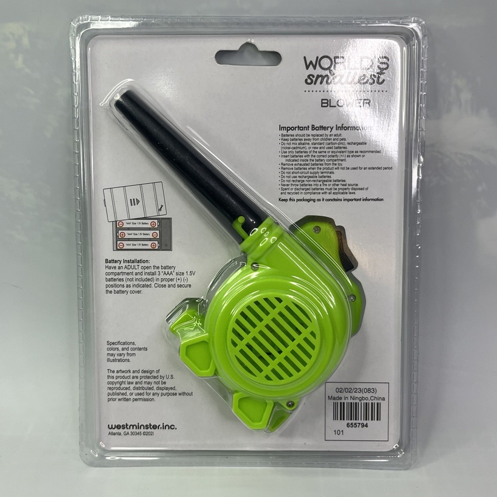 World's Smallest Blower Real Working Tiny Dual Powered Leaf Blower