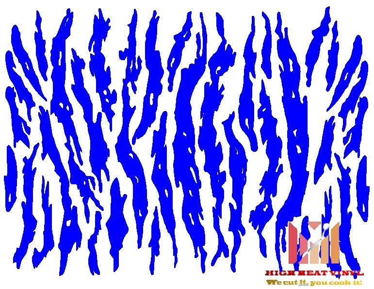 Standard Vinyl Stencil/Vinyl Decal 10" x 12" -Vietnam Tiger stripe style