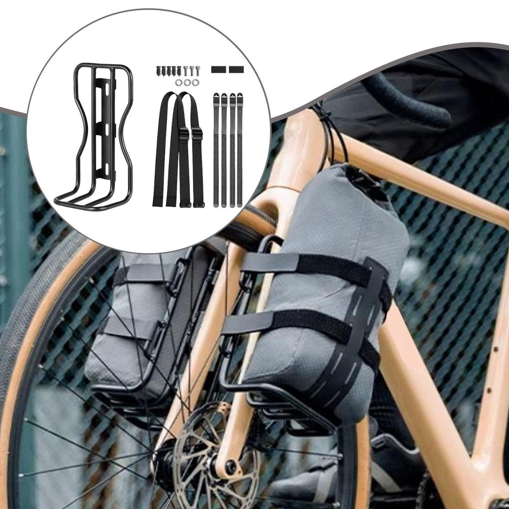 Bike Front Fork Rack Stable Quick Release Bicycle Accessories Easy to Install