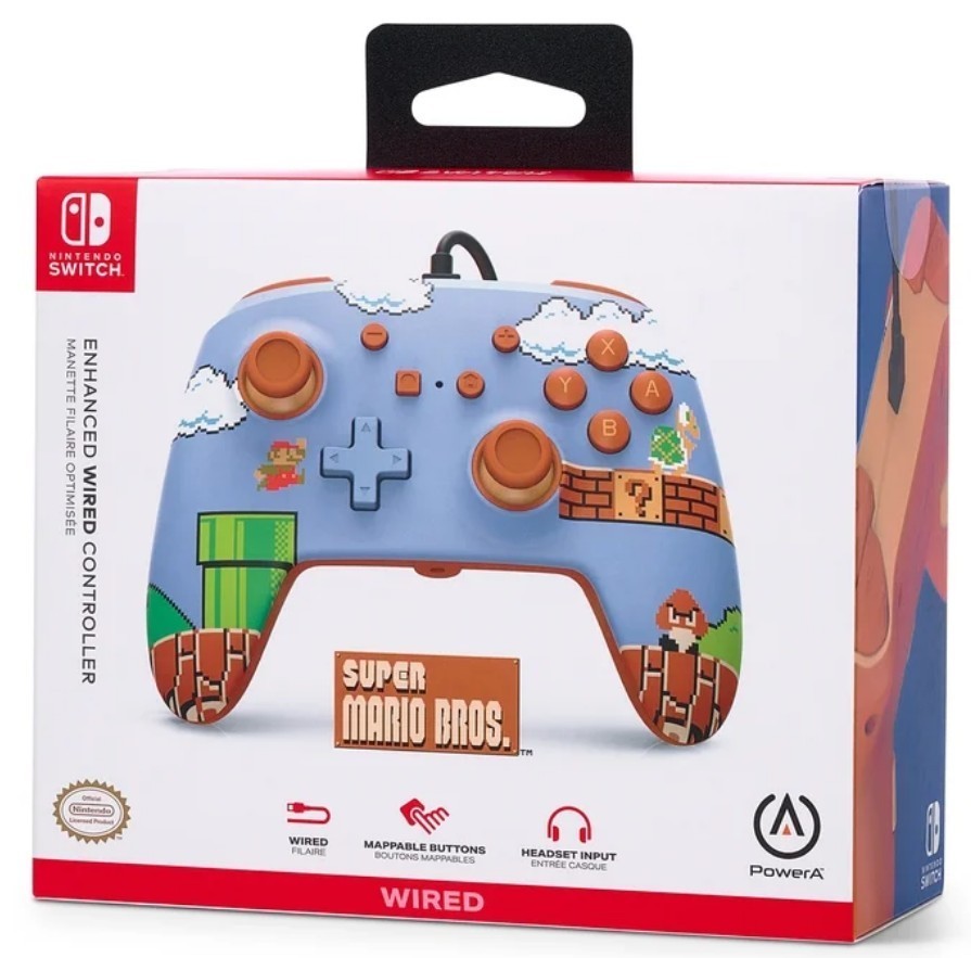 PowerA Enhanced Wired Controller for Nintendo Switch - Super Mario Bros Edition
