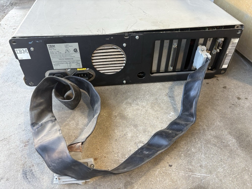 IBM 5160 PC XT Computer System Unit Dual Floppy Boots To BIOS Vintage PC
