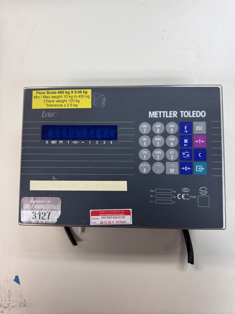 METTLER TOLEDO LYNX DIGITAL SCALE