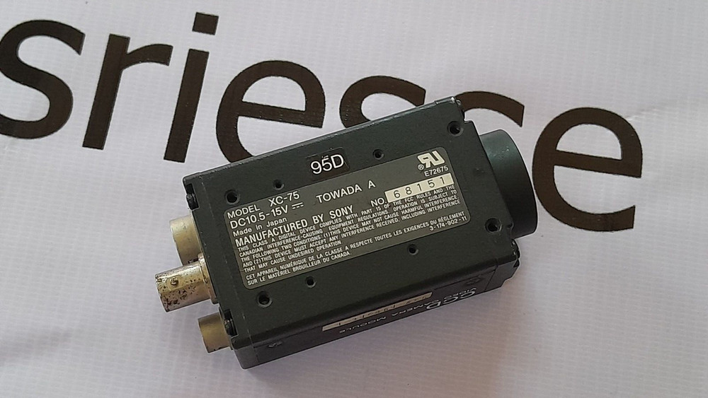 Sony CCD camera XC-75.