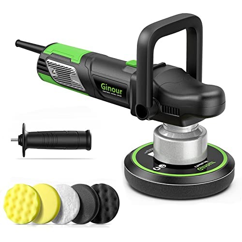 Buffer Polisher, 6 inch Dual Action Buffer for Car Detailing, Variable Speed
