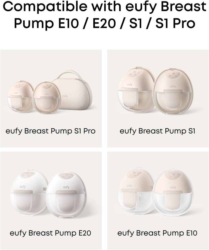 eufy Original 21mm Sizing Inserts 2PC for Wearable Breast Pump E10/E20/S1/S1 Pro