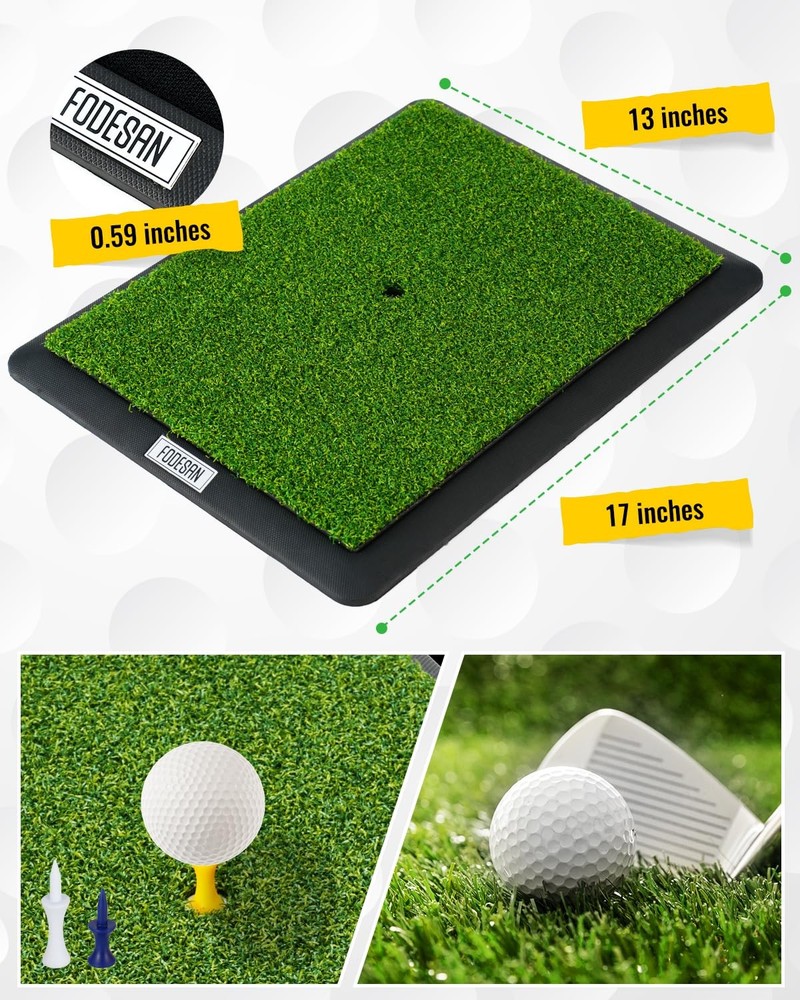 Best High-Precision Golf Hitting Mat Practice with Swing Path Feedback & Impact