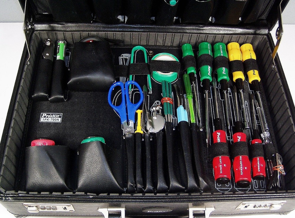 Huge Professional Electronics Multi-Tool Pros Set w/ Soldering Iron by PRO'S KIT