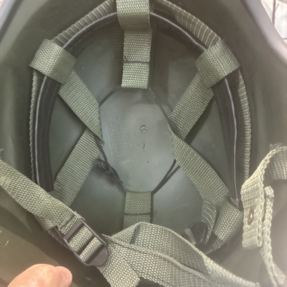 Airsoft Helmet Green ABS Plastic – Used