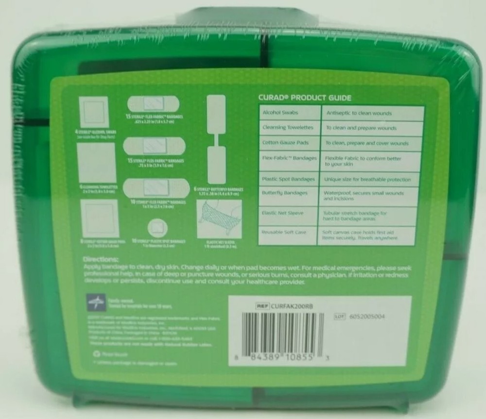 CURAD Compact First Aid Kit 75 piece