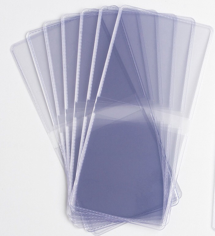 (100) 2.5x2.5 Double Pocket Vinyl Coin Flips Storage & Display -Clear Plastic