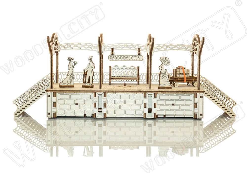 Railway Station - 3D Mechanical, Engineering Self-Assembled Puzzle