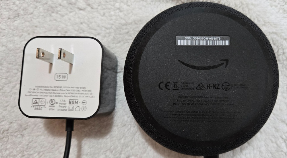 Amazon Echo Dot (3rd Gen) Smart Speaker & Power Cable