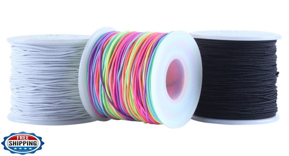 KONMAY 1.0mm Stretchy Bracelet String, 150 Yards Durable Mixed El
