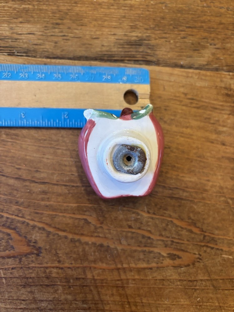 Porcelain Apple Knobs Set Of 10/Cottage Core