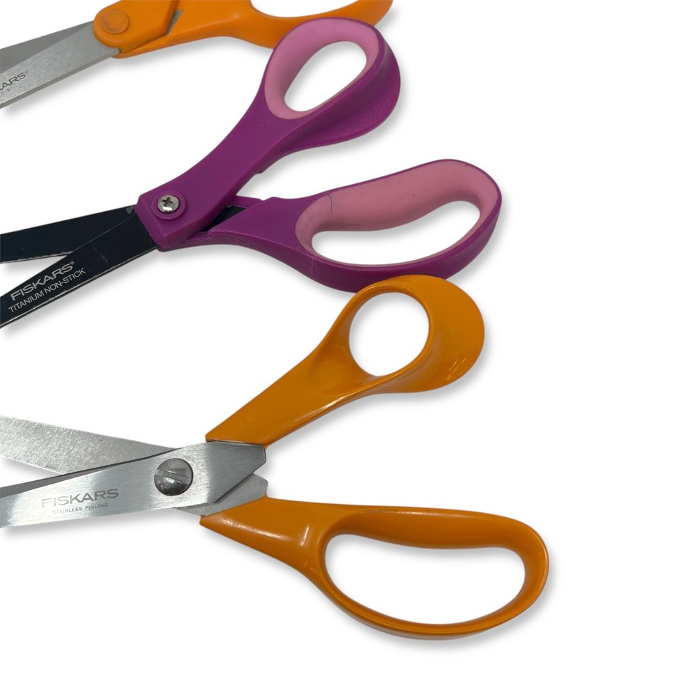 Fiskars Scissors, Titanium Non-Stick & Limited Edition, Multi-Color Set, 4 Pcs