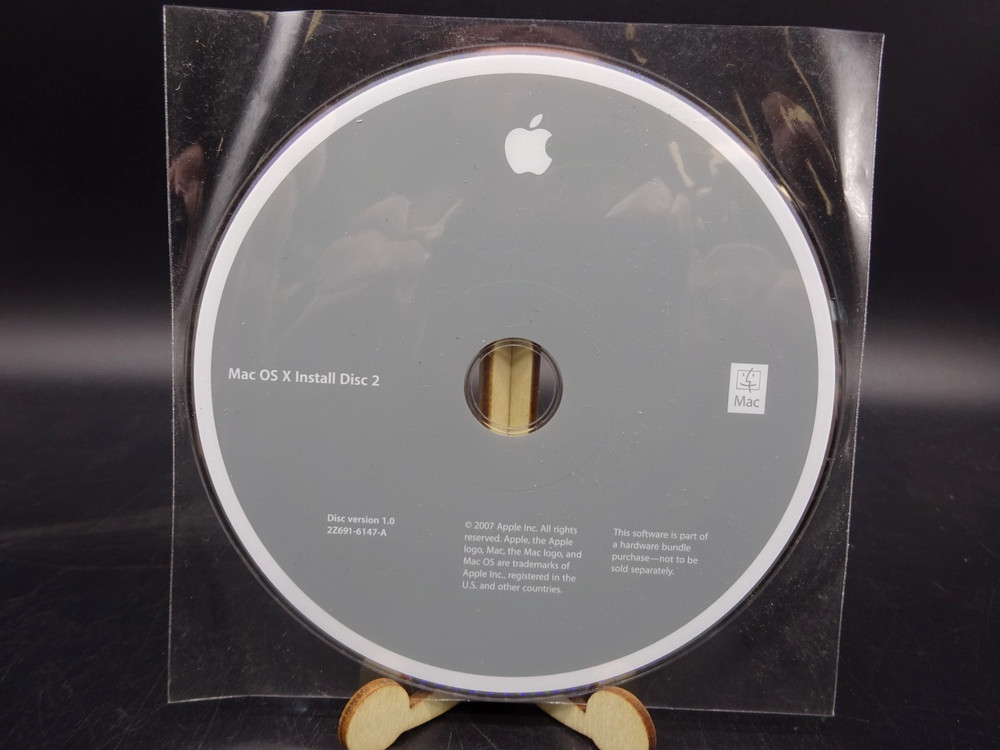 Mac OS X, version 10.5 Install Disc 1 DVD 2007, 2Z691-6147-A