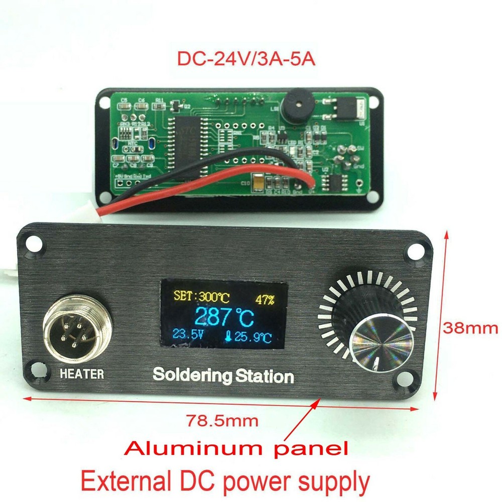 24V/70W T12 Soldering Iron Tip Station Temperature Controller board OLED Screen