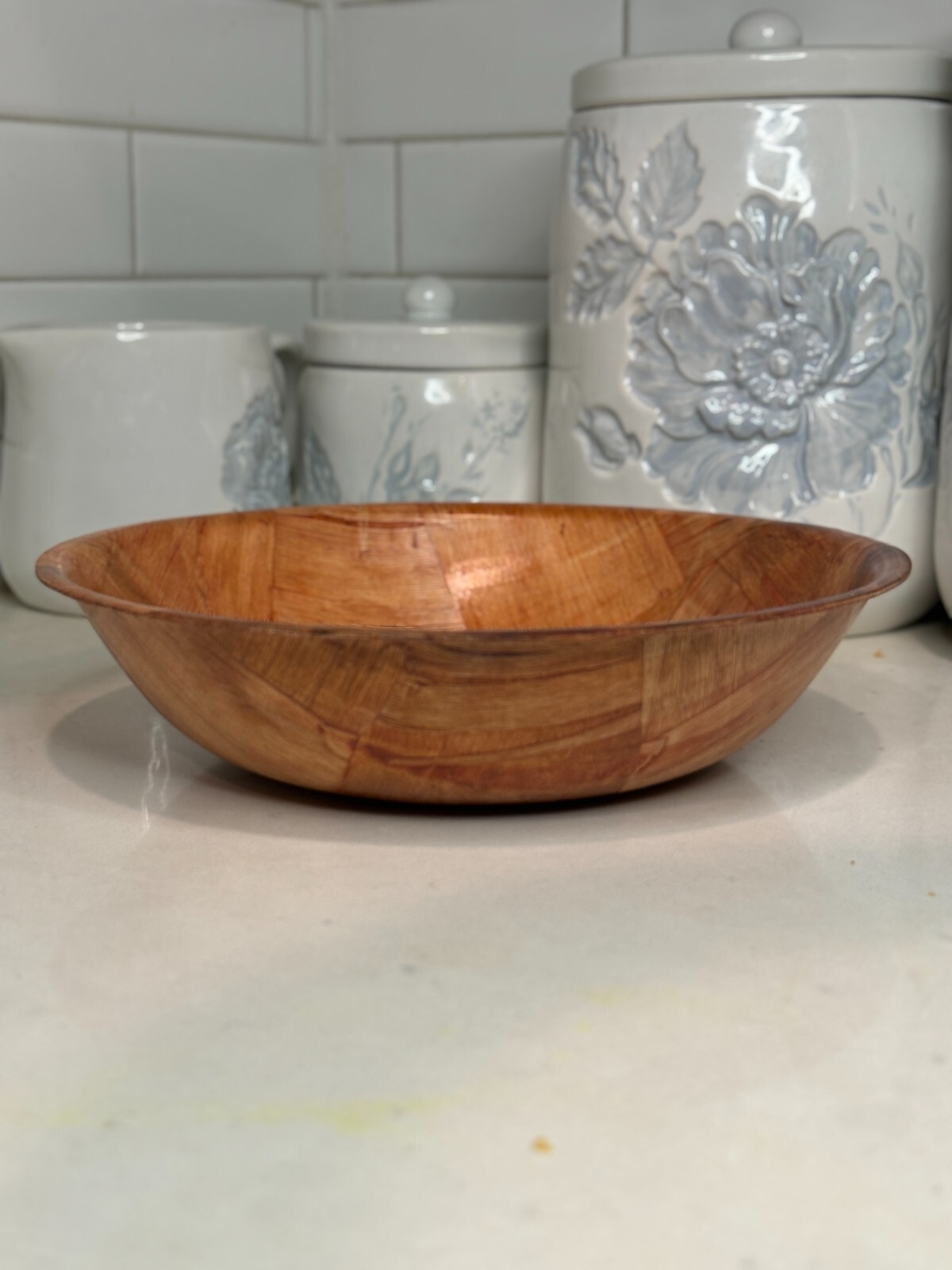 Wooden Woven Salad Bowl Woven Wood Snack Bowls 8"inch Set Of 6