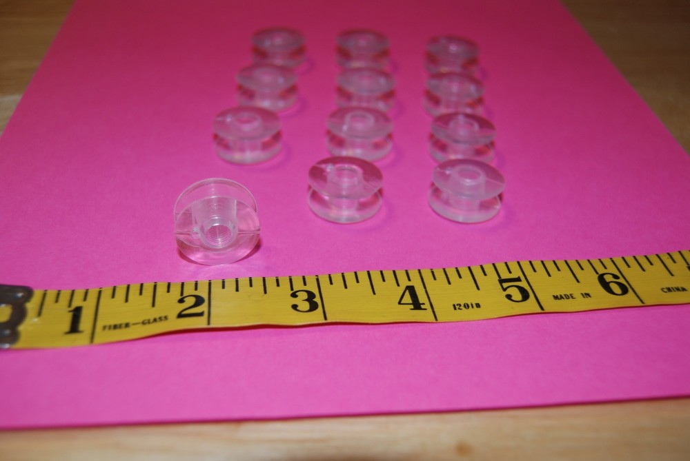 12 Class 66 Plastic Bobbins...plus....read listing