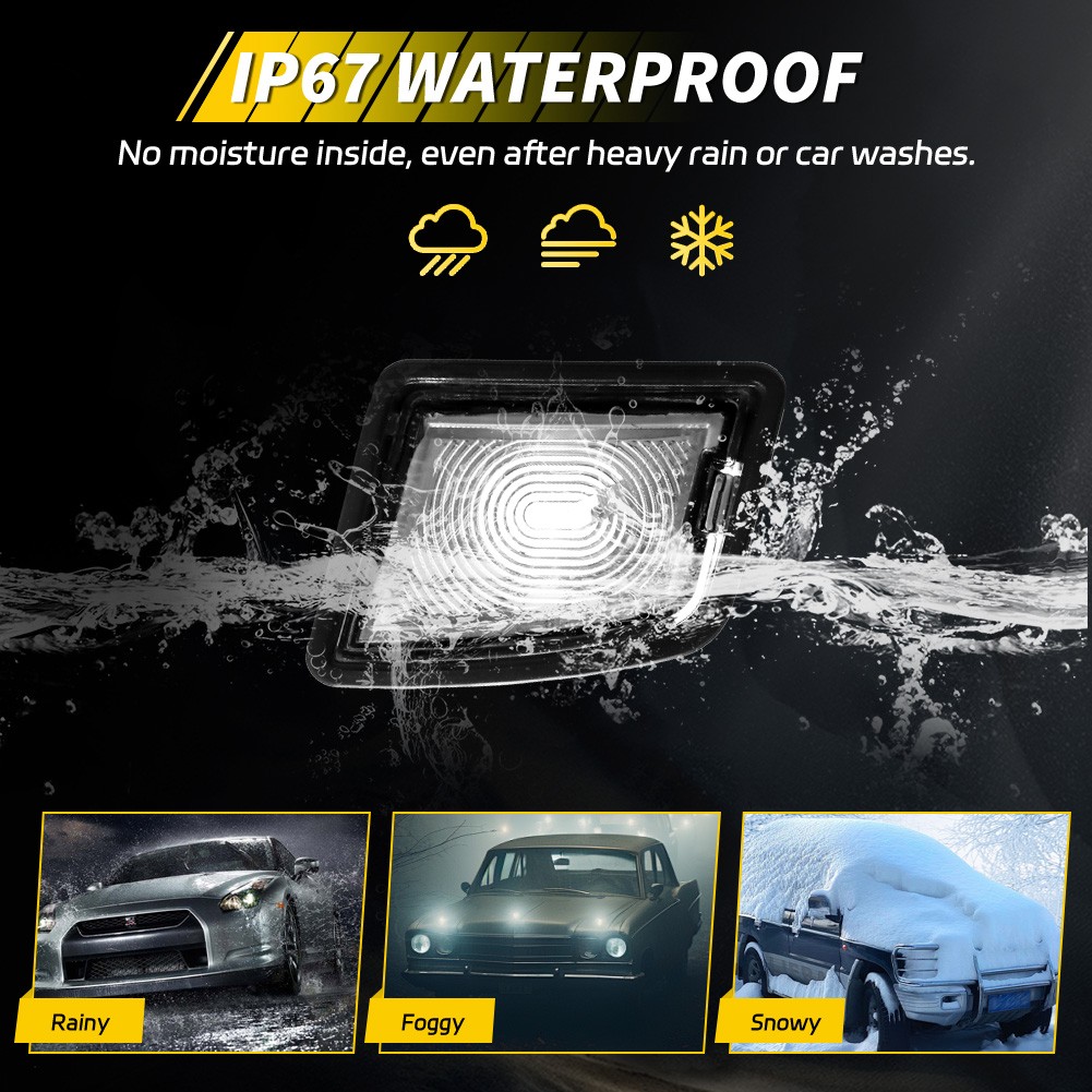 2X Rear License Plate Tag Lights For 98-05 VW Beetle & 03-05 Beetle Convertible