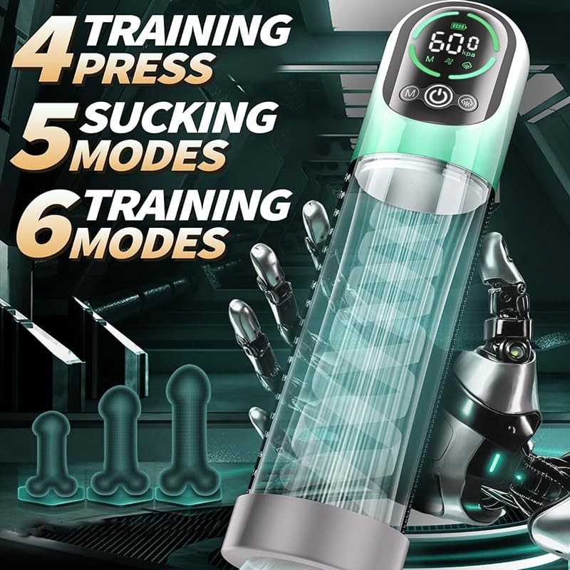 Vacuum Electric Penis Pump Digital rechargeable Male Men Penis Enlarger Growth