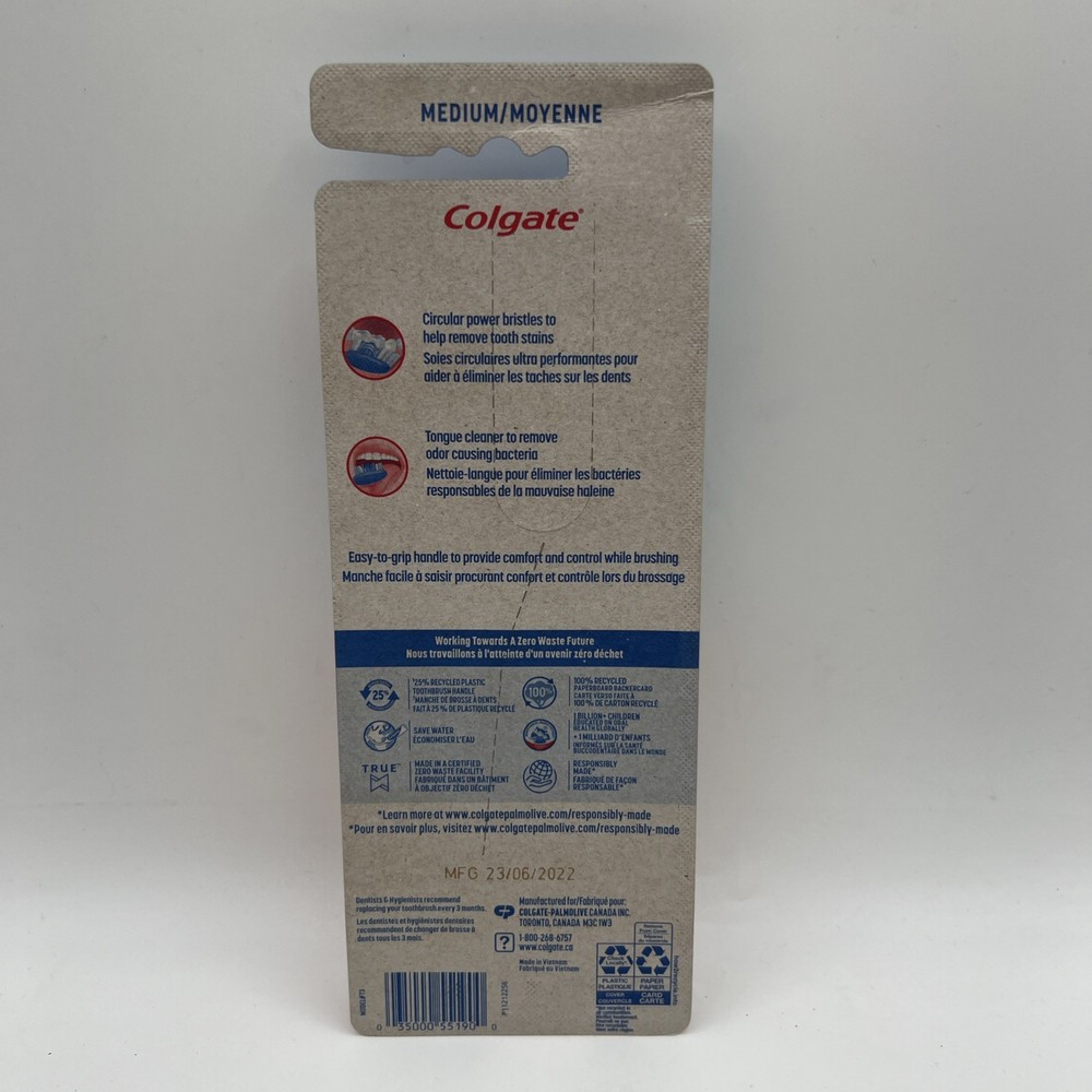 Colgate Extra Clean Full Toothbrush with power bristles Medium 4 Count 2 Pack
