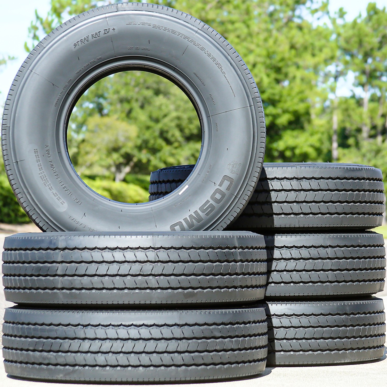 4 Tires Cosmo Stray Kat IV+ All Steel ST 235/80R16 Load G 14 Ply Trailer