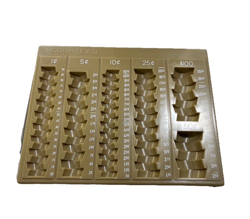 Controltek 6 Denomination Self Counting Coin Tray
