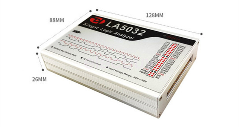 New LA5032 USB Logic Analyzer 500M Max Sample Rate 32 CH ARM FPGA Debug Tool