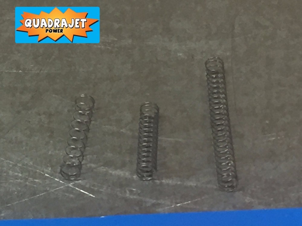 Quadrajet power piston return spring assortment