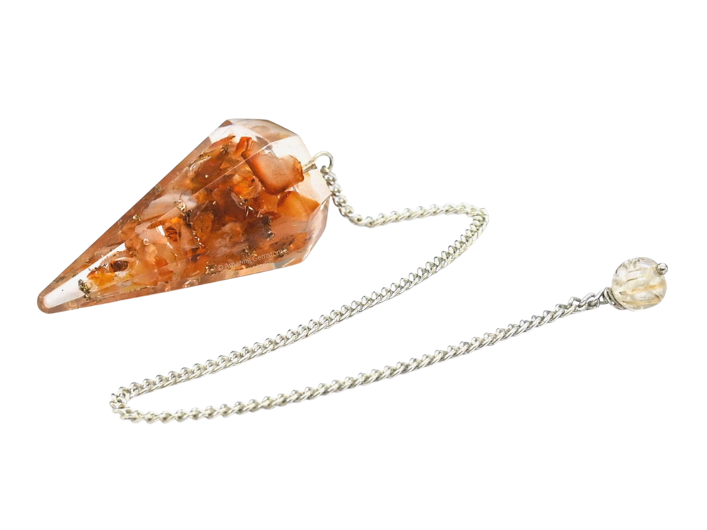 Carnelian Orgone Pendulum