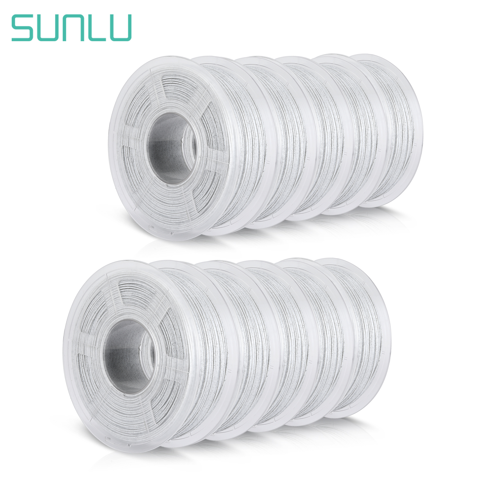 10×1KG SUNLU PLA Matte Meta PLA+ PETG SILK ABS 1KG TPU500G 3D Printer Filament
