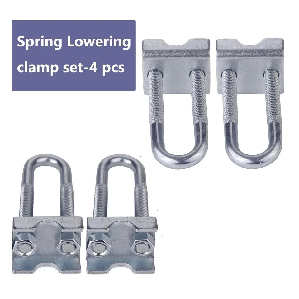 Adjustable Coil Spring Lowering-Leveling Clamp Kit 4 Coil Spring Stabilizes