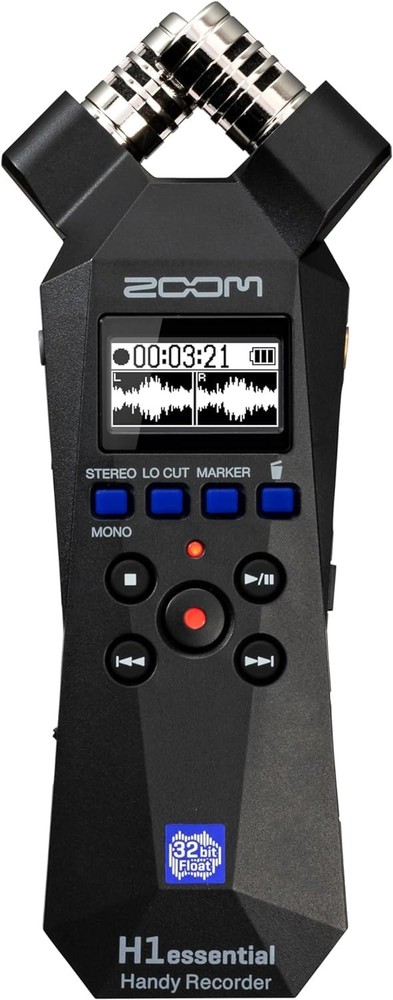 Zoom H1essential Handy Recorder Bundle with Professional Lavalier Condenser...