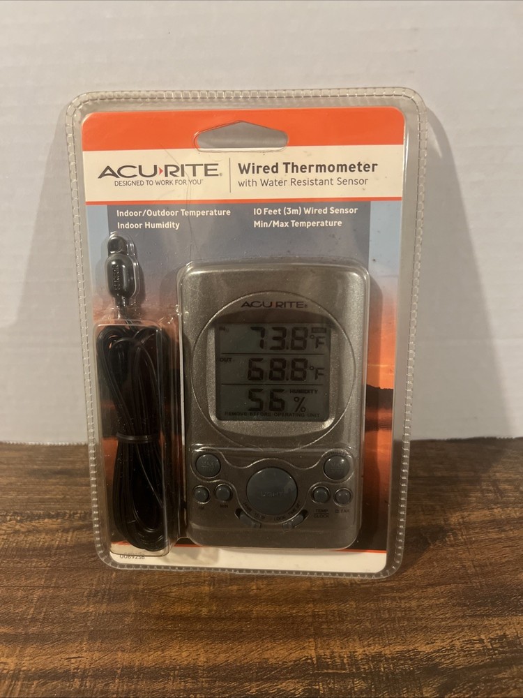 AcuRite Wired Thermometer with a Water Resistant Sensor NIB