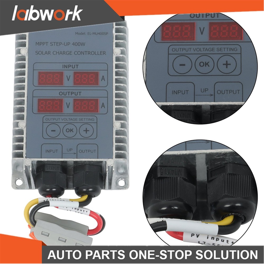 Labwork Solar Battery Charge Controller Boost MPPT Voltage Adjustable 24‑85V