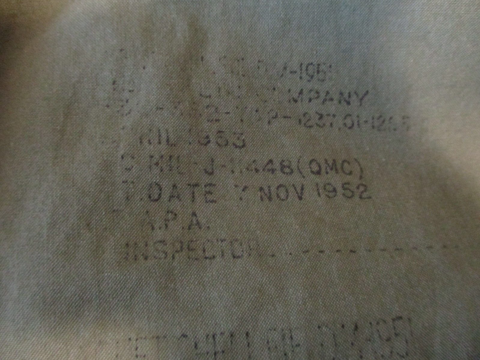 VINTAGE KOREA ISSUED HEAVY FIELD JACKET - SHELL (1952 Sz M) - LINER (1951 Sz L)