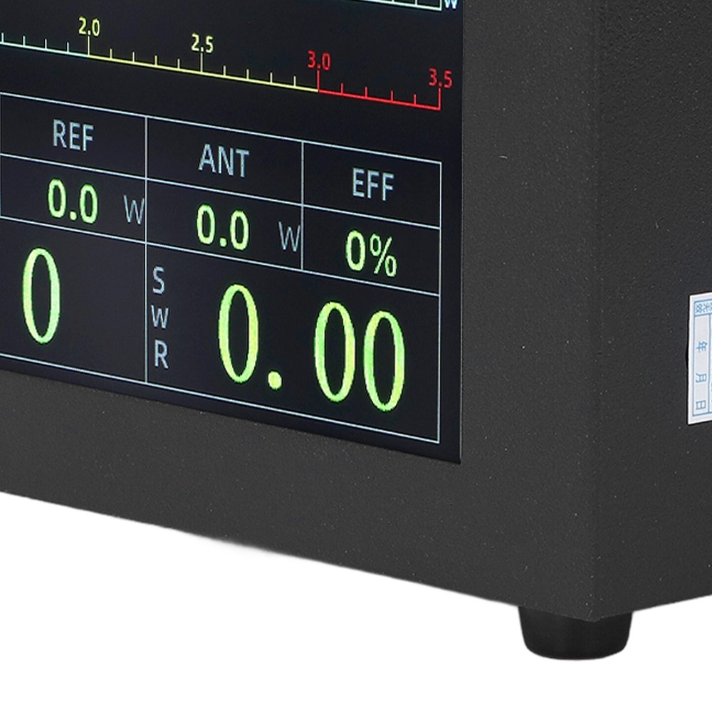 1.8‑54MHz 200W Digital Power SWR Meter With UHF Interface IPS Touch Screen