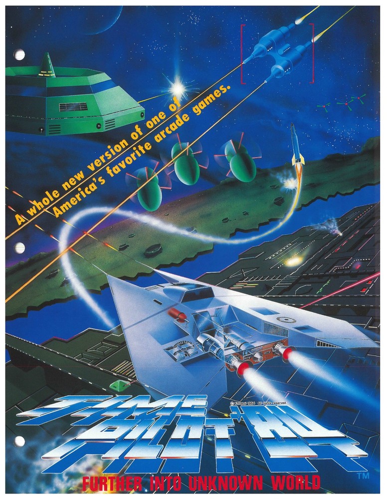 Time Pilot 84 Video Arcade Flyer / Brochure / Ad /