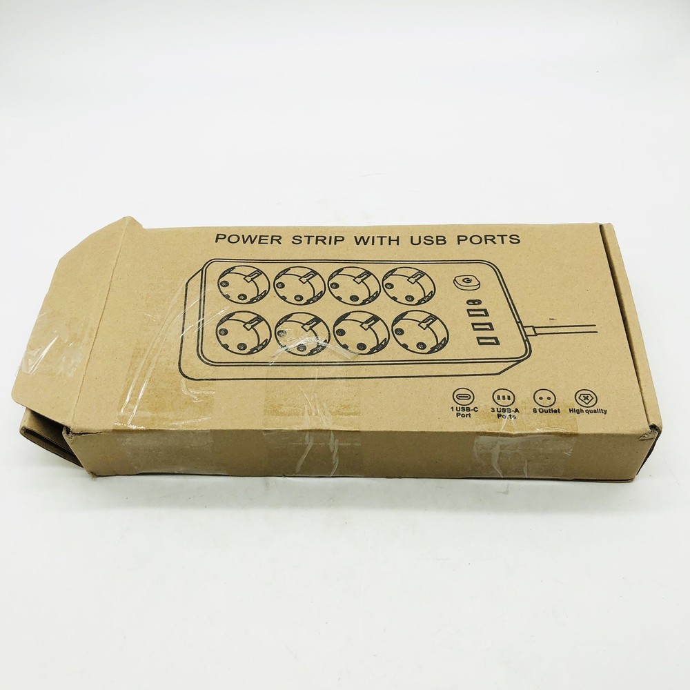 Socket with USB Berker Socket Type C (Max. 5 V / 2 A / 2200W),1.8m Cubic Socket