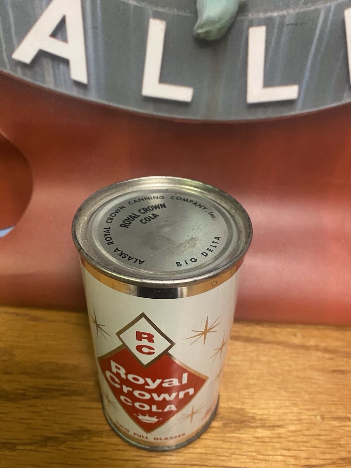 Royal Crown Flat Top Soda Can Rc Cola Old Vintage Columbus Ga